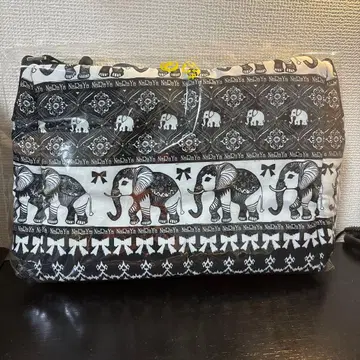 NaRaYa 코끼리 패턴 토트백 중형