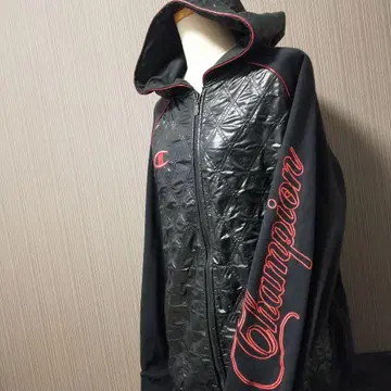 [ 새상품급 ] Champion 후드티 상 빨간색 블랙 후드티 집업