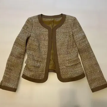 ANAYI 노카라 자켓 36 브라운 베이지 계열