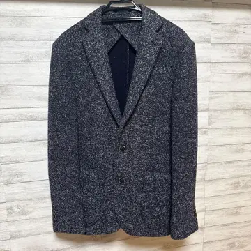 RICHARD JAMES 울 혼방 두꺼운 원단 테일러드 자켓 네이비 계열