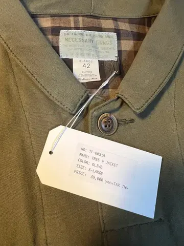 THE UNION/THREE W 재킷 밀리터리 XL 올리브