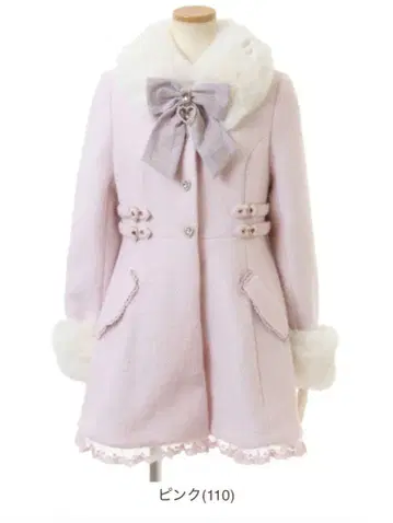 LIZ LISA 롱 코트 핑크