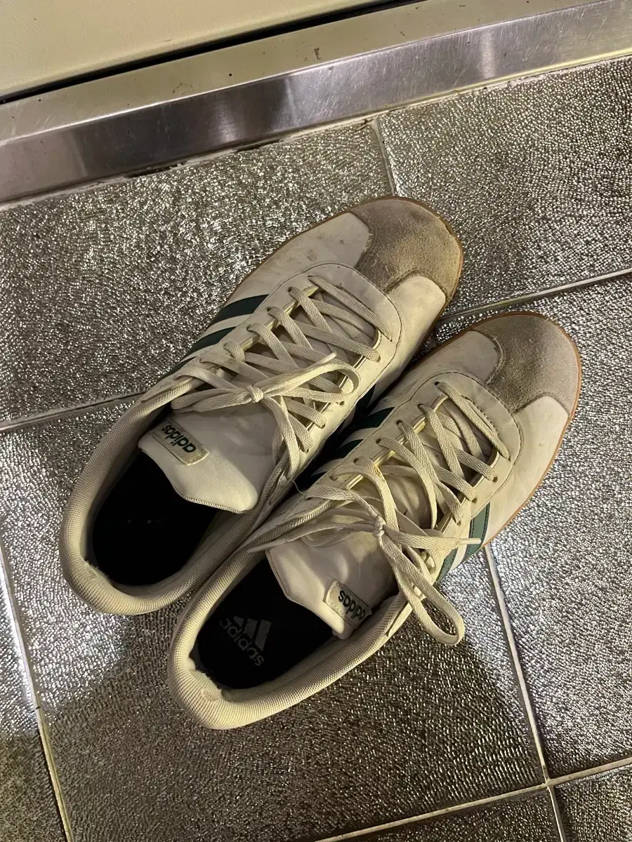 Adidas white sneakers