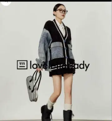 AURORAVintage Stitched Denim Knit Jacket