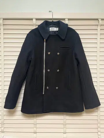 거의 데드 초기 XL 마린 택 텐더 로인 스타 P 코트 자켓