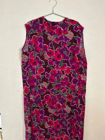 IENA 꽃무늬 슬리브리스 롱 원피스