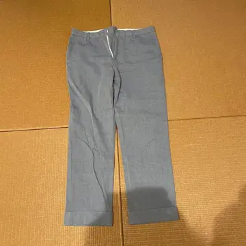 District UNITED ARROWS 아이스 블루 면 바지