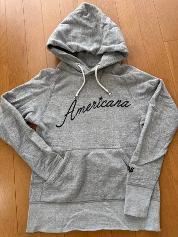 Americana 후드 부착 후드티 그레이