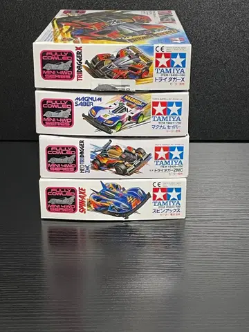 미니 사륜구동 상자 설명서 씰 4점 세트