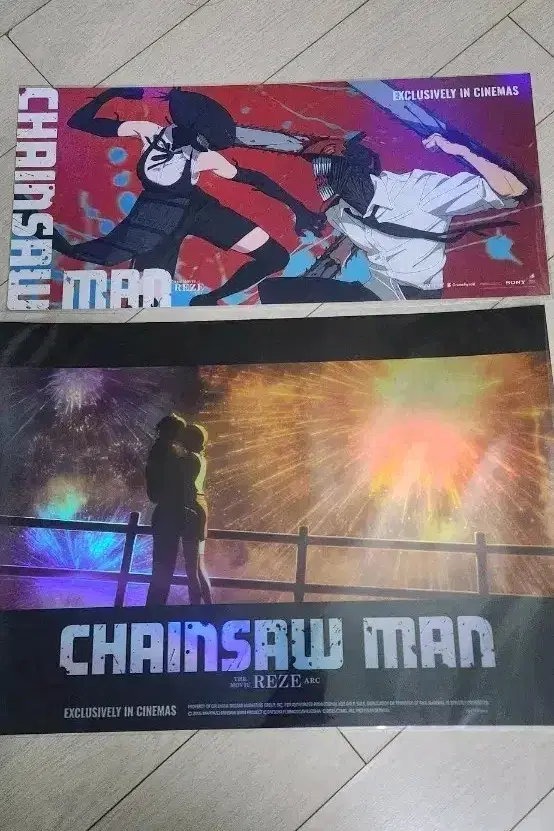 Chainsaw Man 2nd week horizontal poster + 7th week firecracker bulk sell