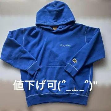 FR2DOKO 후드 부착 후드티 파랑