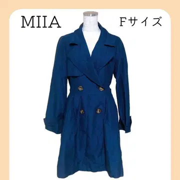 MIIA 미아 트렌치코트 네이비 플레어 스타일리시 외출