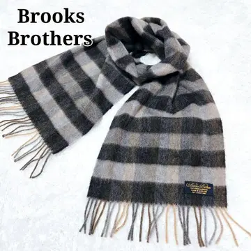 Brooks Brothers 캐시미어 머플러 체크 스코틀랜드제