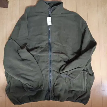 [ 미사용 새상품 ] 남성용 빅 사이즈 카키 플리스 자켓 X5