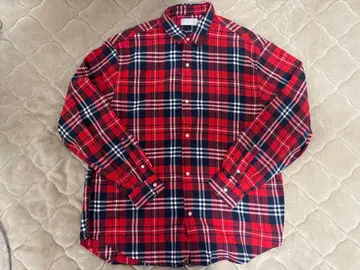 Connoisseur 빨간색 체크 무늬 셔츠