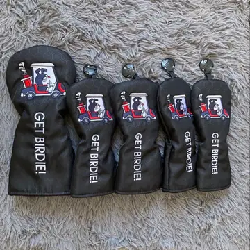 새상품 5세트 도라에몽 골프클럽헤드커버 1+35+UTUT 블랙