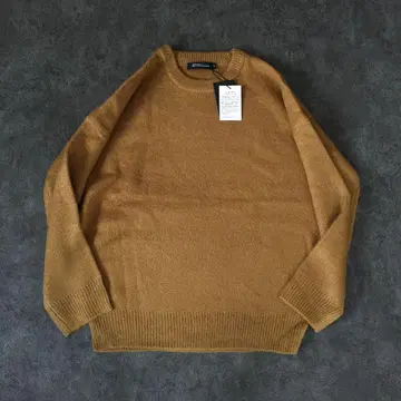 Fairy texture y2k mustard oversize knit