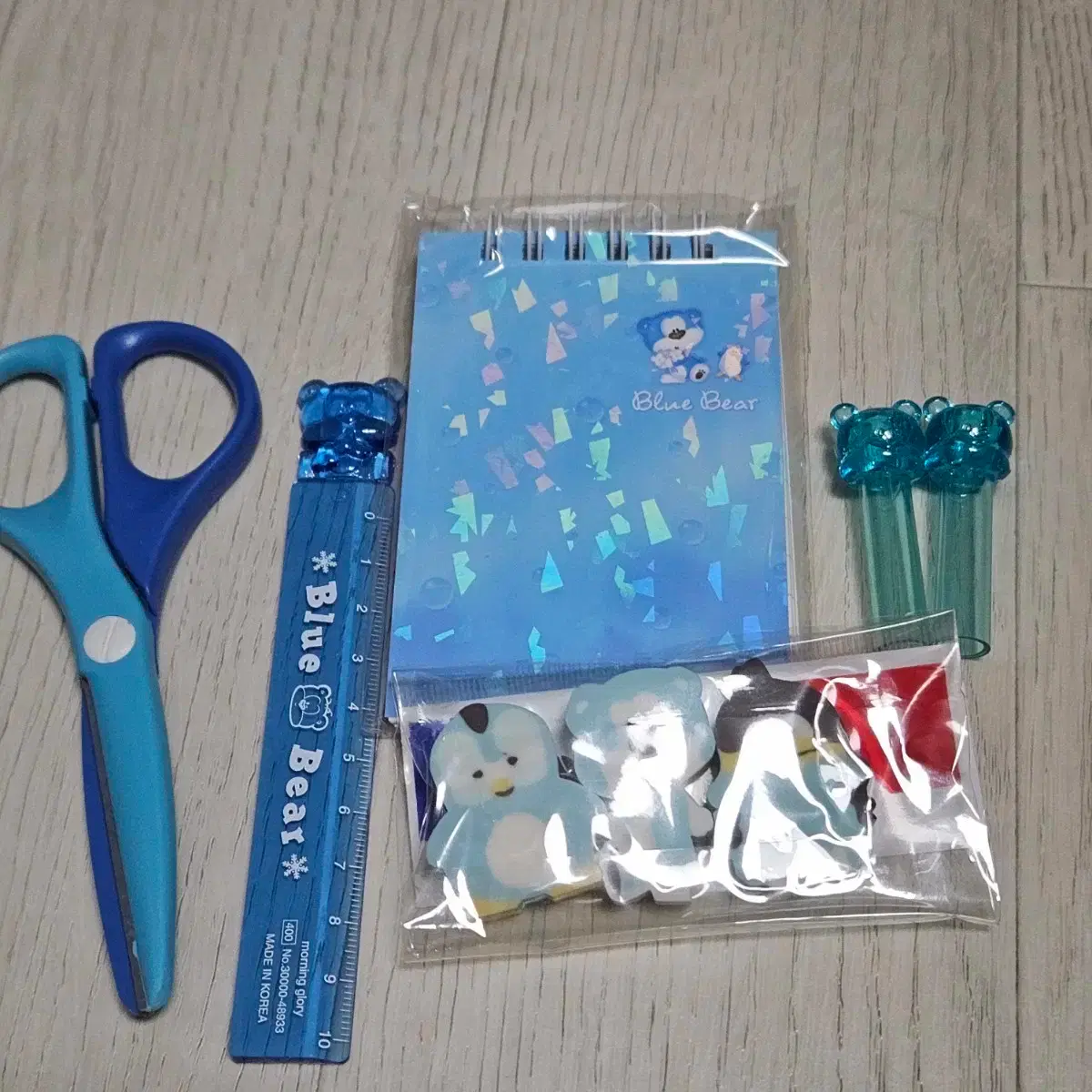 Vintage stationery Blue Bear stationery set vintage Blue Bear vintage