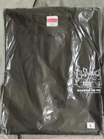 맥시멈 더 호르몬 폭주 T셔츠 숯 블랙 미개봉 미사용 새상품 L사이즈