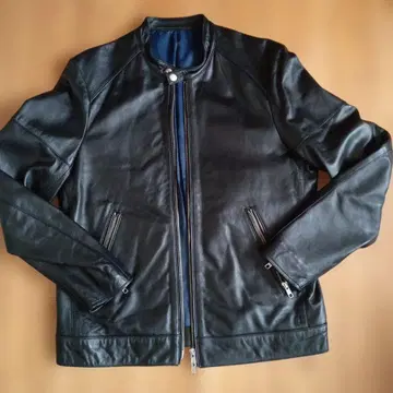 새상품급 THE SHOP TK 블랙 가죽 자켓 M