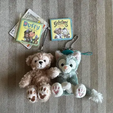 디즈니 리조트 더피 젤라토니 봉제 인형 스트랩 2개 세트