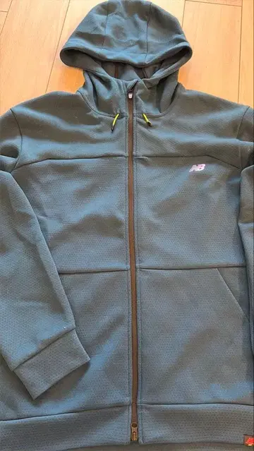 New Balance 골프 후드 부착 자켓 다크 그린