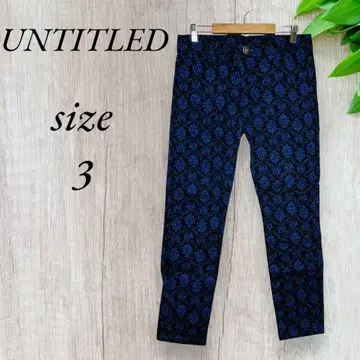언타이틀 스키니 팬츠 스트레이트 바지 스트레치 올 패턴 파랑 929