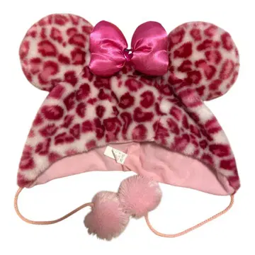 미니 레오파드 무늬 팬캡 디즈니