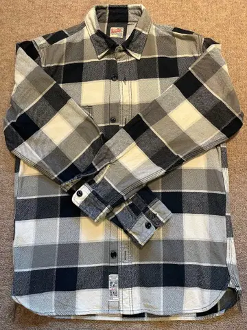 Houston 긴팔 플란넬 셔츠 그레이/블랙/화이트