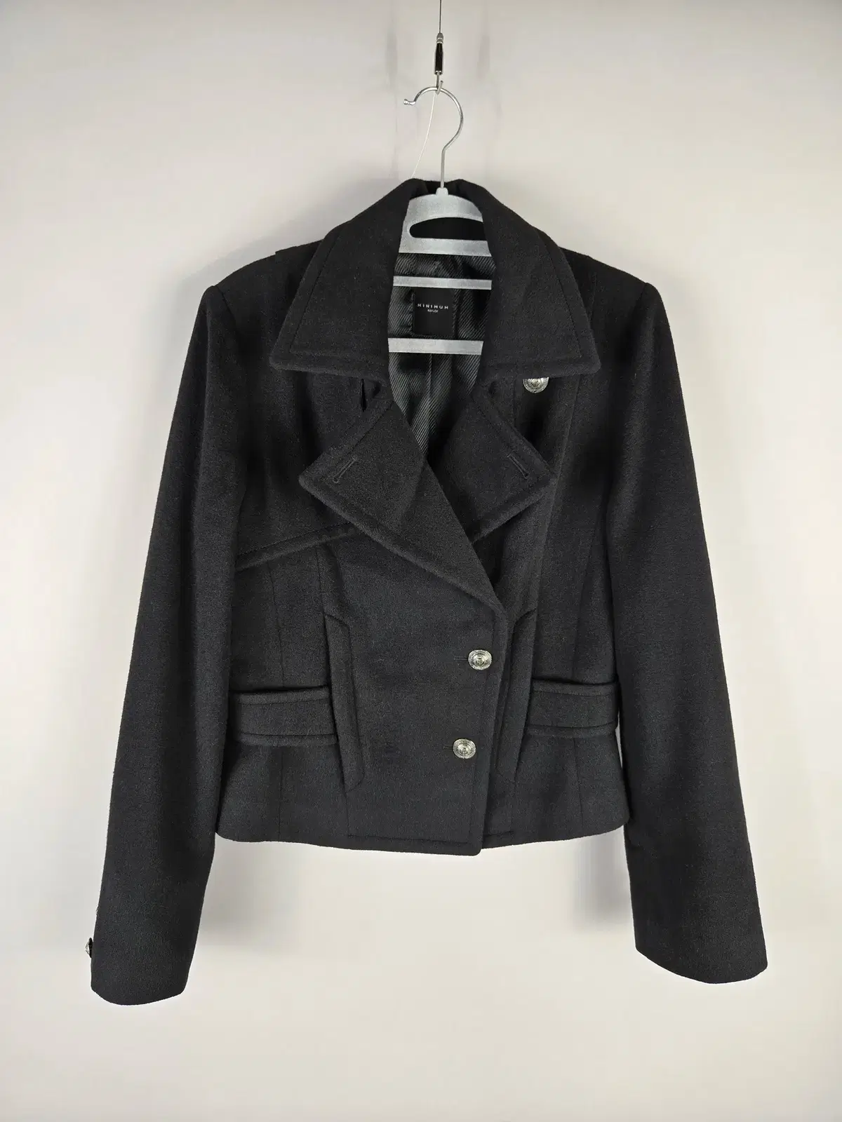 [Free Shipping] Minimum Size 6 Women's Cashmere Wool Blend Double Short Coat Jacket