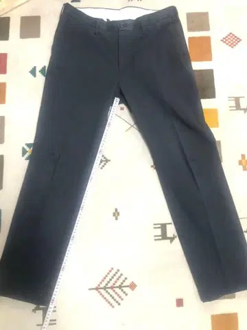 다크 그레이 면 바지 허리 사이즈 91cm