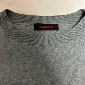 코튼 캐시미어 크루넥 베스트 M 사이즈 그레이