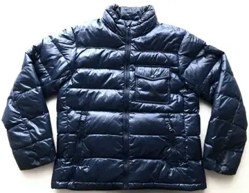 유니클로 다운 자켓 두툼한 탄탄한 소재 네이비 L 사이즈