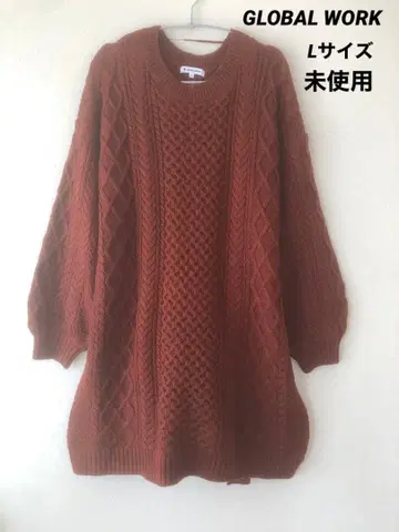 GLOBAL WORK 튜닉 원피스 L 사이즈 미사용