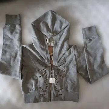 그레이 후드 부착 후드티 S 사이즈 새상품 택 포함