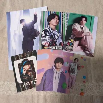 NEWS 카토 시게아키 엽서 스티커 메모장 포토 카드 씰