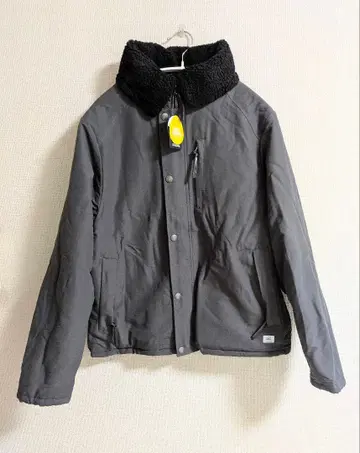 마운틴 파카 리버서블 그레이 보아 옷깃, 블랙 보아