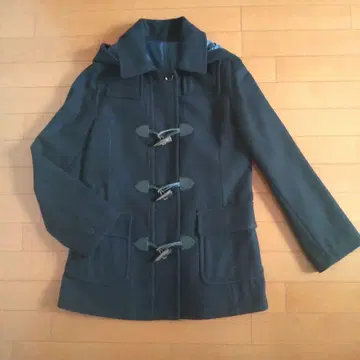 깔끔한 더플 코트 네이비 하프 코트 숏코트