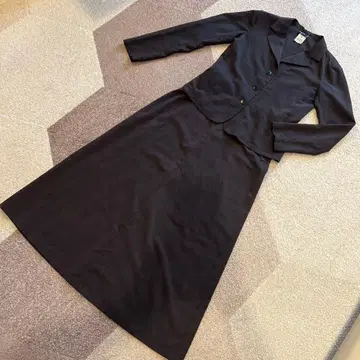 그레이 롱 스커트 슈트 상하의 세트