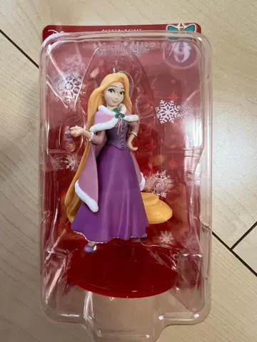 크리스마스 오너먼트 라푼젤 피규어 보라색