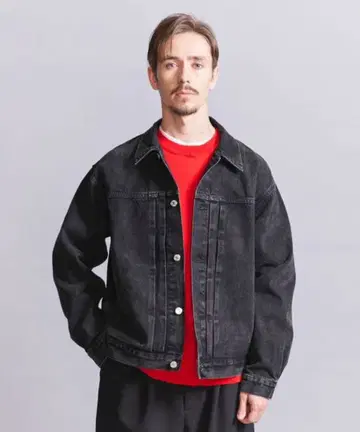 ST/BIO 블랙 데님 자켓 BEAUTY&YOUTH