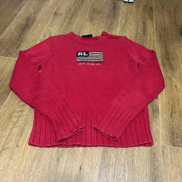 Polo Jeans Co. 빨간색 니트 스웨터