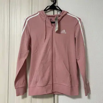 아디다스 핑크 집업 후드티 L