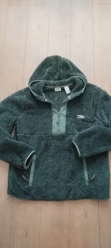 L.L.Bean 플리스 후드티 그린
