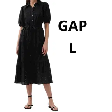 GAP 레이스 셔츠 원피스 반팔 L 이너 포함