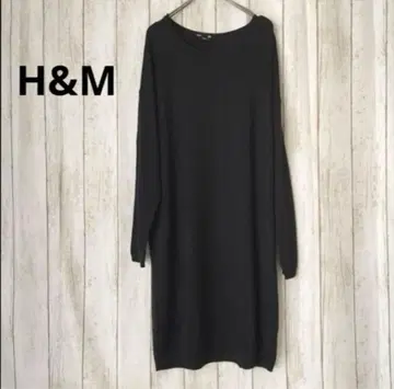 [ 미사용 ] H&M 니트 원피스 블랙