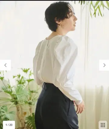 NEWANS 퍼프 슬리브 블라우스