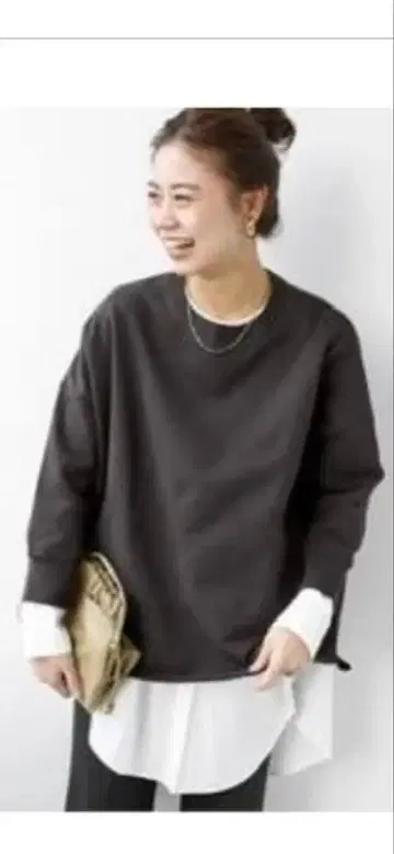 다크 그레이 오버 사이즈 트레이닝복