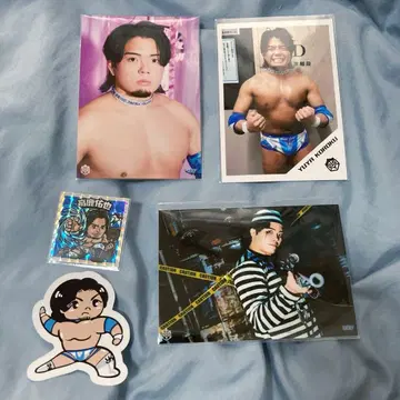 DDT 프로레슬링 타카시카 유야 선수 브로마이드 스티커 5장