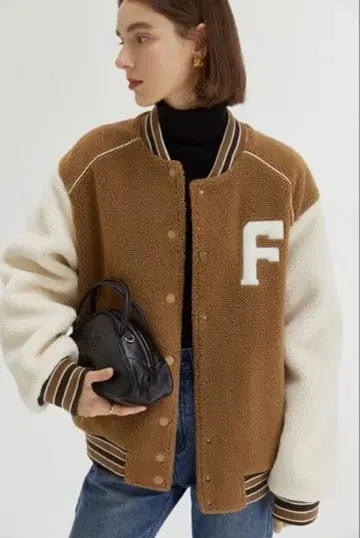 Fano Studios 로고 보아 바시티 자켓 ( S )